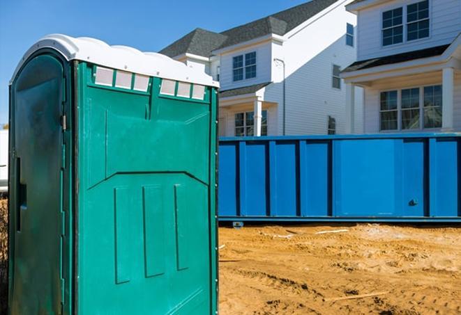 stay fresh and clean with these porta potties at the job site